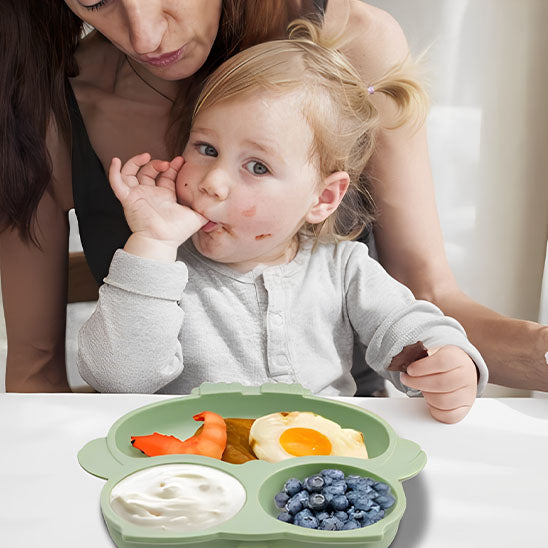 Assiette bébé en silicone