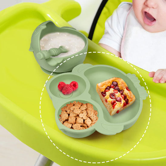 Assiette bébé en silicone