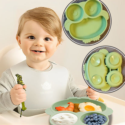 Assiette bébé en silicone