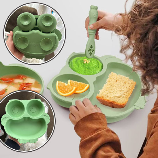 Assiette bébé en silicone